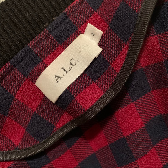 Andrew Gingham Wool Bomber Jacket In Multi Pattern - Picture 10 of 12